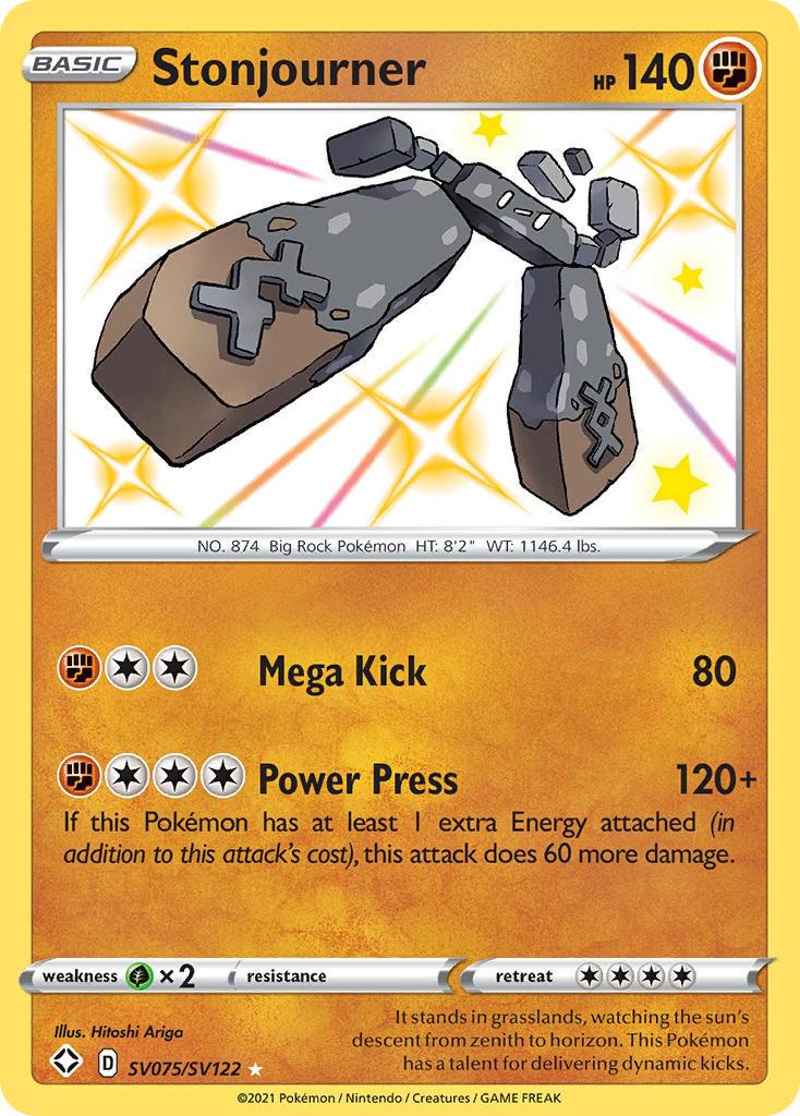 Shining Fates Stonjourner Pokémon card
